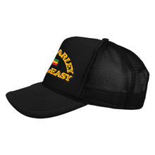 Load image into Gallery viewer, F&amp;E x Bob Marley Rasta Trucker Hat
