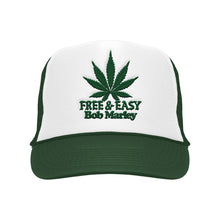 Load image into Gallery viewer, F&amp;E x Bob Marley Ganja Trucker Hat
