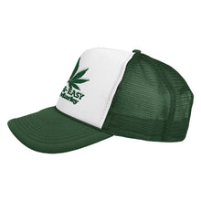 Load image into Gallery viewer, F&amp;E x Bob Marley Ganja Trucker Hat
