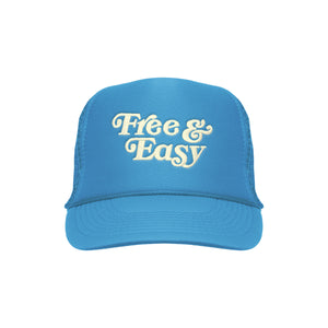 Free & Easy Kids Embroidered Trucker Hat