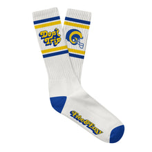 Load image into Gallery viewer, F&amp;E x LA Rams Don&#39;t Trip Socks
