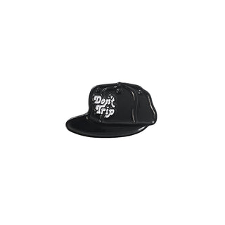 Don't Trip Hat Enamel Pin in black -Free & Easy